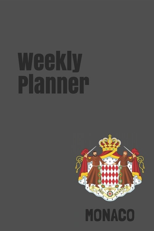 Weekly Planner: Monaco calendar organizer agenda for 2020 (Paperback)
