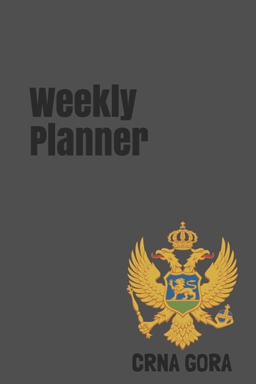 Weekly Planner: Montenegro calendar organizer agenda for 2020 (Paperback)