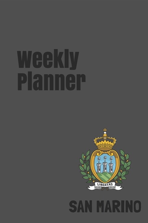Weekly Planner: San Marino calendar organizer agenda for 2020 (Paperback)