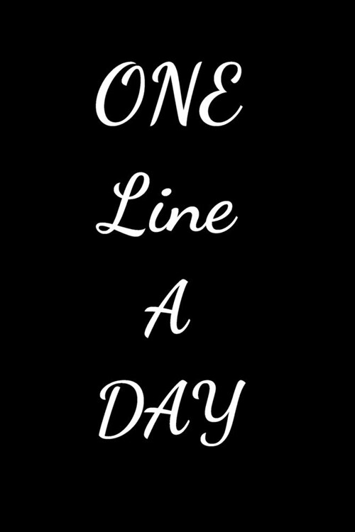 One Line a Day: Five Years of Memories: A Five Year Memoir, 6x9 Dated and Lined Diary (Memoir notebook) (Paperback)