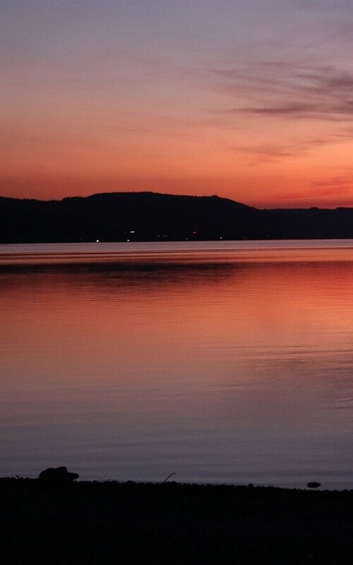 Notebook: Reichenau Island Lake Constance sunset evening (Paperback)