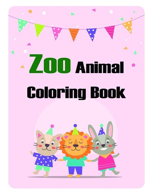 Zoo Animal Coloring Book: Christmas Coloring Pages with Animal, Creative Art Activities for Children, kids and Adults (Paperback)