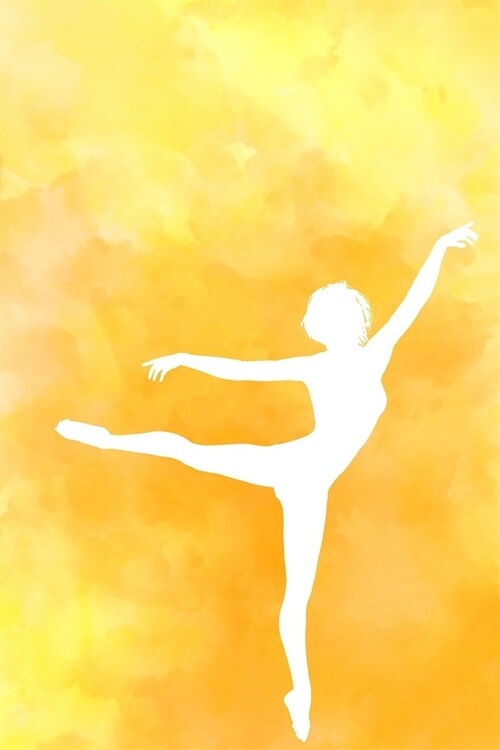 Dancer on Yellow Journal: 150 Page Lined Notebook/Diary (Paperback)