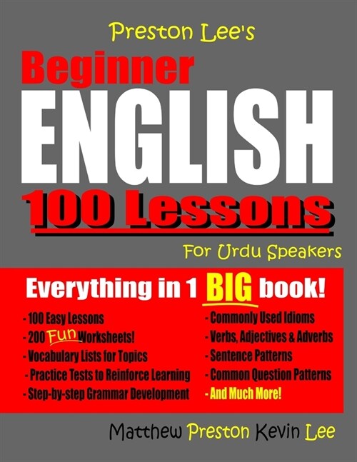 Preston Lees Beginner English 100 Lessons For Urdu Speakers (Paperback)