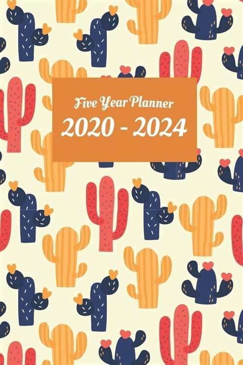 Five Year Planner 2020-2024: 2020-2024 Monthly Planner 5 Years (Paperback)