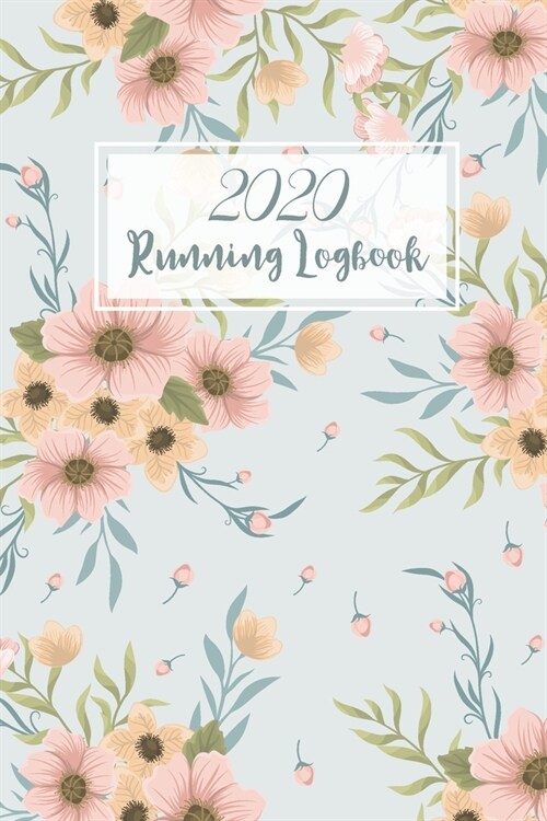 Running Logbook: Flower Watercolor Cover - 365 Day Daily Runner Training Log Book Diary Workouts Journal Notebook for Man or Women - On (Paperback)