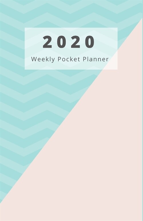 2020 Weekly Pocket Planner: A Minimalist Notebook Diary Planner Organizer Journal With Year At A Glance and Line Page for Note Taking, Two-Tone Sw (Paperback)