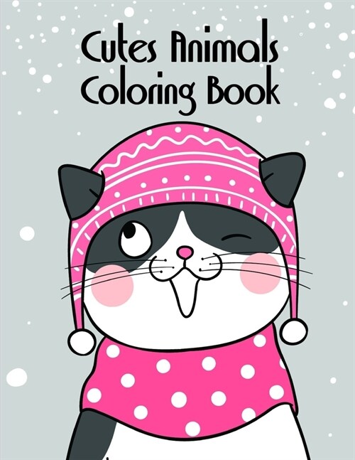 Cutes Animals Coloring Book: An Adorable Coloring Christmas Book with Cute Animals, Playful Kids, Best for Children (Paperback)