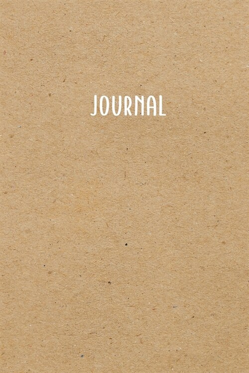 Journal: Kraft Brown Soft Cover Journal - Ruled/Lined 120 Pages (Paperback)