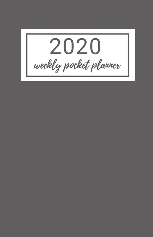 2020 Weekly Pocket Planner: A Minimalist Professional Notebook Diary Planner Organizer Journal With Year At A Glance and Line Page for Note Taking (Paperback)