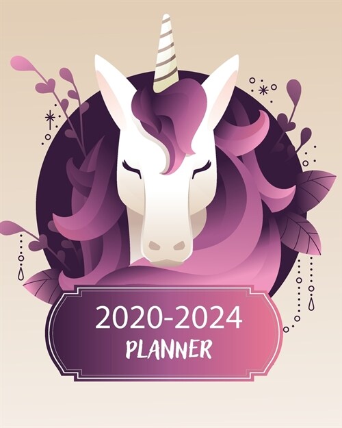 2020-2024 Planner: 5 Year Monthly Weekly Planner Calendar Schedule Organizer 60 Months With Holidays and Inspirational Quotes ( Purple Un (Paperback)