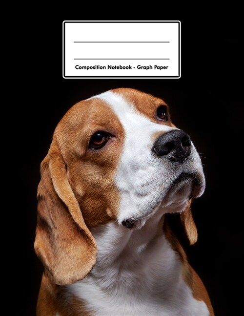 Composition Notebook - Graph Paper: Beagle - 109 pages 8.5x11 - White Blank 5x5 Exercise Book - Engineering Paper - Gift For Kids Teenager Adult Tea (Paperback)