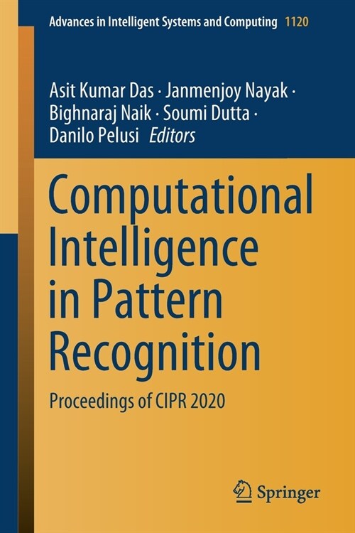 Computational Intelligence in Pattern Recognition: Proceedings of Cipr 2020 (Paperback, 2020)