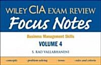 Wiley CIA Exam Review Focus Notes (Paperback, Spiral, New)