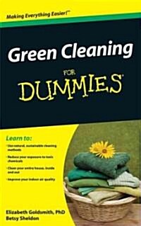 Green Cleaning for Dummies (Paperback)