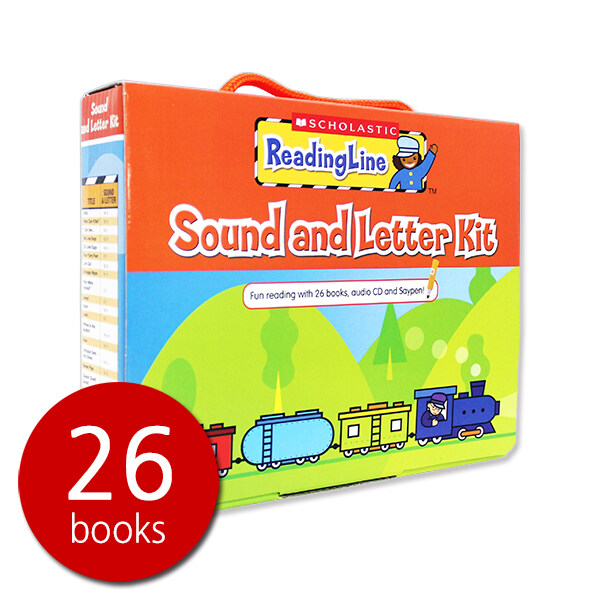 [중고] 스콜라스틱 리딩 라인 사운드 앤 레터 키트 (세이펜 호환)Scholastic Reading Line Sound and Letter Kit (26 Books + 1 CD, 세이펜 미포함)