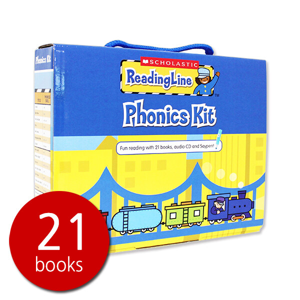 [중고] 스콜라스틱 리딩 라인 파닉스 키트 (세이펜 호환)Reading Line Phonics Kit (21 Books + 1 CD, 세이펜 미포함)