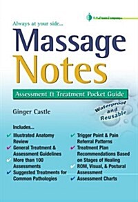 Massage Notes: A Pocket Guide to Assessment & Treatment (Spiral)