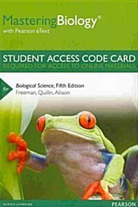 Masteringbiology with Pearson Etext -- Standalone Access Card -- For Biological Science (Hardcover, 5)