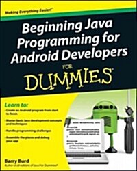 Java Programming for Android Developers for Dummies (Paperback)