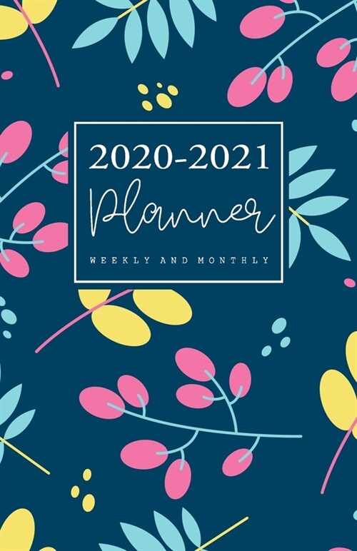 2020-2021 Weekly And Monthly Planner: Two Years Calendar Beautiful Floral (January 2020 through December 2020 - 2 Year) Pocket Size 5.06 x 7.81, NO (Paperback)