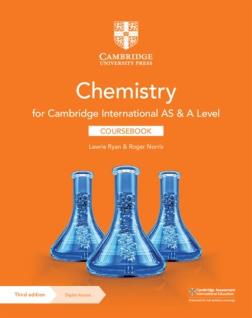 Cambridge International AS & A Level Chemistry Coursebook with Digital Access (2 Years) (Multiple-component retail product, 3 Revised edition)