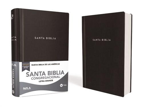 Biblia Nbla Congregacional, Tapa Dura, Negro / Spanish Nbla Pew Bible, Hardcover, Black (Hardcover)