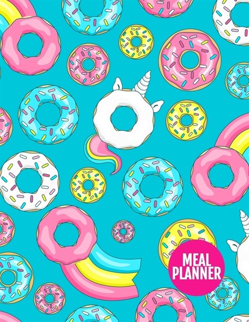 Meal Planner: Pretty 52 Week Food Planner & Grocery list Menu Food Planners Prep Book Eat Records Journal Diary Notebook Log Book - (Paperback)