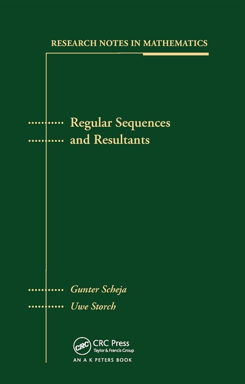Regular Sequences and Resultants (Paperback, 1)