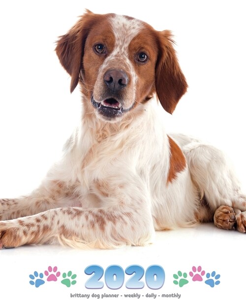 2020 Brittany Dog Planner - Weekly - Daily - Monthly (Paperback)