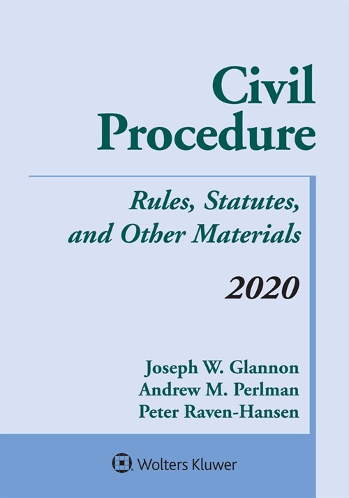 Civil Procedure: Rules, Statutes, and Other Materials, 2020 Supplement (Paperback)