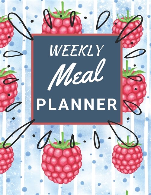 Weekly Meal Planner: 55 Week Food / Planner / Log / Diary / Journal / Calendar ( Pages With Plate Pattern, Grocery Shopping List, Eat Recor (Paperback)