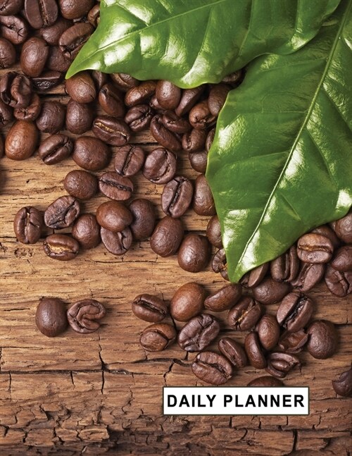 Low Vision Undated 90 Day Daily Planner Large Print: Calendar With 1/2 Wide Rule Bold Lines on White Paper for Visually Impaired Coffee Bean Cover (Paperback)