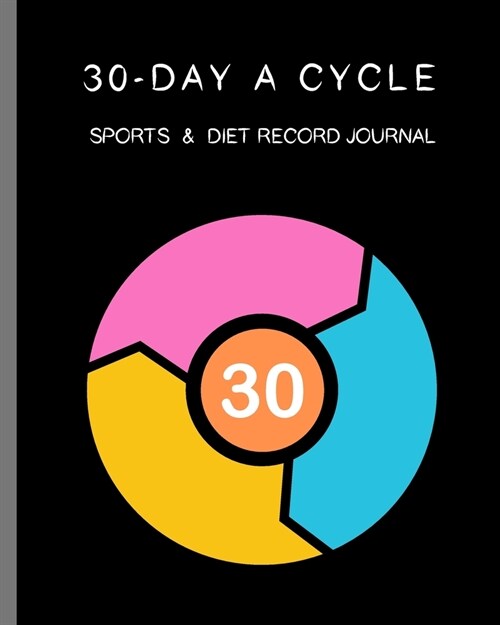 30-day A Cycle, Sports & Diet Record Journal: Self-view for 10 minutes everyday (Paperback)
