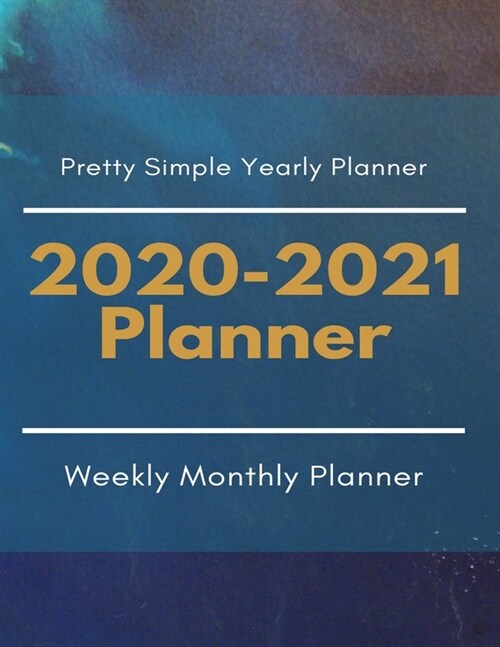 2020-2021 planner: Pretty Simple for 2 year/24 months from Jan 2020 - Dec 2021 come with Month tab (Paperback)