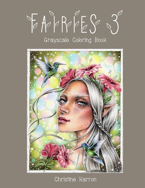 Fairies 3 Grayscale Coloring Book (Paperback)