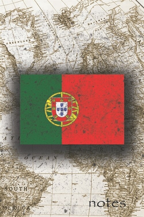 Notes: Beautiful Flag Of Portugal Lined Journal Or Notebook, Great Gift For People Who Love To Travel, Perfect For Work Or Sc (Paperback)