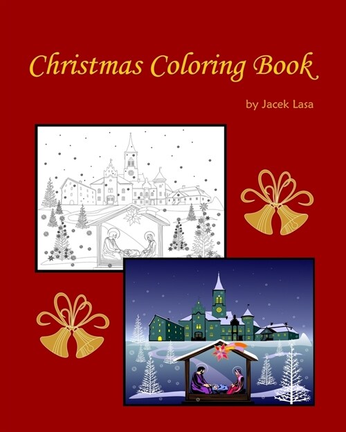 Christmas Coloring Book: 25 Christmas themed Coloring Book (Paperback)