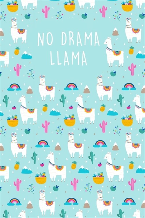 No Drama Llama: Cute Llama Theme - 2020 Weekly Planner With To Do List & Notes Page - 6x9 Small Handy Size - Paisley Design Inner Page (Paperback)
