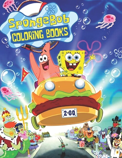 Spongebob Coloring Books: Unofficial SpongeBob SquarePants and Friends COLORING BOOK for Kids and Adults 25 high quality illustrations -Volume - (Paperback)