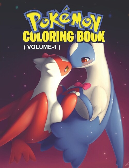 Pokemon Coloring Book ( volume-1 ): Fun Coloring Pages Featuring Your Favorite Pokemon and Battle Scenes (Unofficial), 25 Pages, Size - 8.5 x 11 (Paperback)