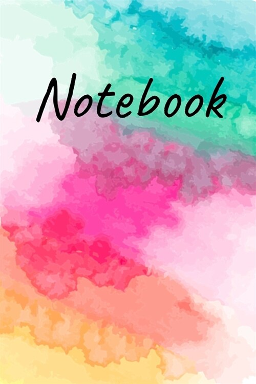 Notebook: Beautiful Watercolor Lined Journal:: 6x9 120 page Watercolor Notepad (Paperback)