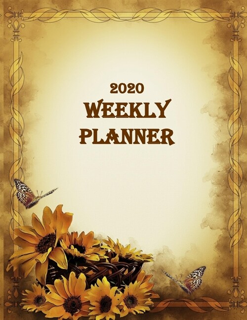 2020 Weekly Planner: Undated Daily Weekly Planner Organizer 2020 8.5 x 11- 2-Page Per Weekly Spread- Yearly and Monthly Calendars- Monthly (Paperback)