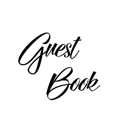 Black Guest Book, Weddings, Anniversary, Partys, Special Occasions, Memories, Christening, Baptism, Visitors Book, Guests Comments, Vacation Home Gue (Hardcover)