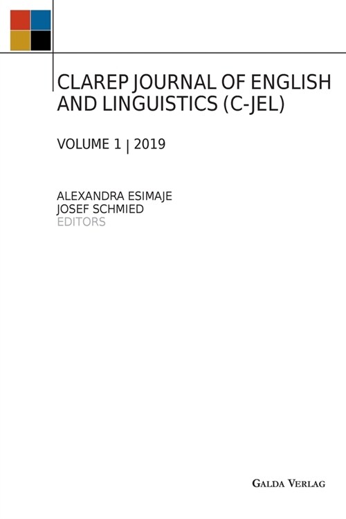 Clarep Journal of English and Linguistics (C-Jel): Vol. 1 (Paperback)