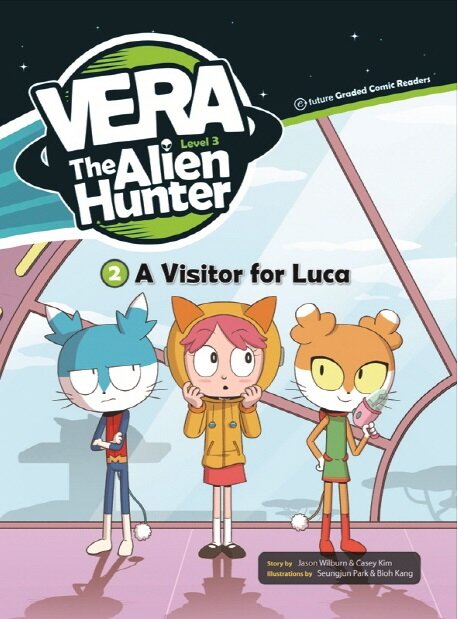 VERA The Alien Hunter Level 3-2: A Visitor for Luca (Paperback + QR 코드 )
