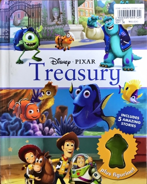 [중고] Disney Pixar Treasury : Includes 5 Amazing Stories Plus Figurine! (Hardcover)