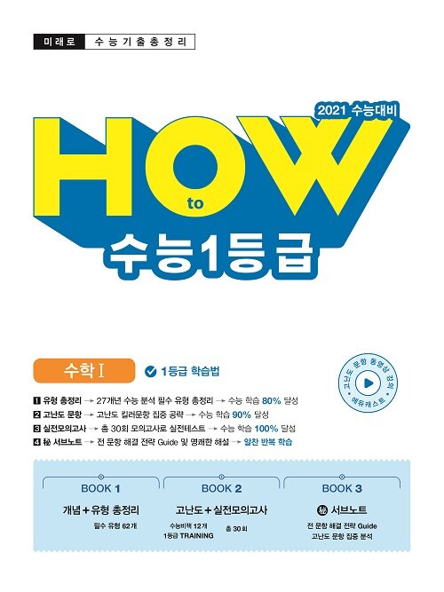 [중고] 미래로 수능 기출 총정리 How to 수능 1등급 수학 1 (2020년)