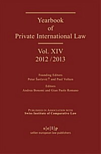 Yearbook of Private International Law: Volume XIV (2012/2013) (Hardcover)
