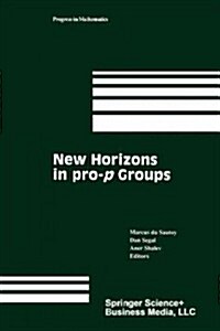 New Horizons in Pro-P Groups (Paperback, Softcover Repri)